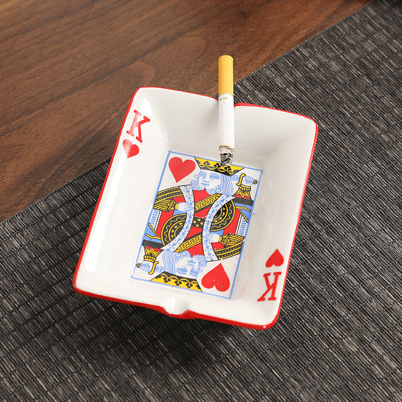 Men'S Accessories Tray - Creative Ceramic Ashtray for Home Office