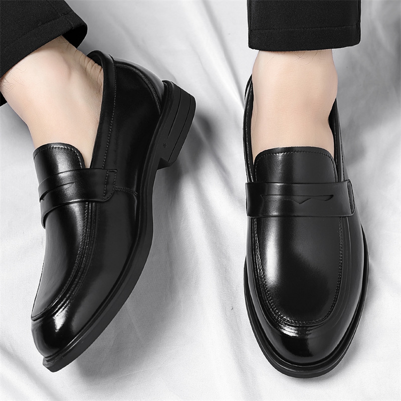 Men Accessories Elegant - Men's Formal Leather Loafers Italian Style