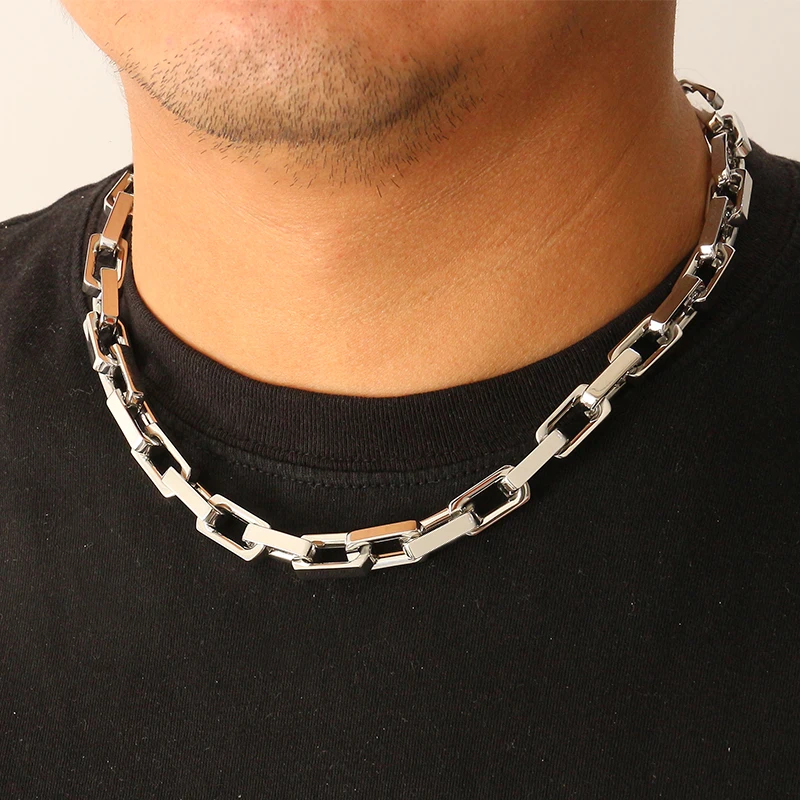 Men Accessories Chain And Bracelet - 9.5mm Thick Stainless Steel Bamboo Necklaces
