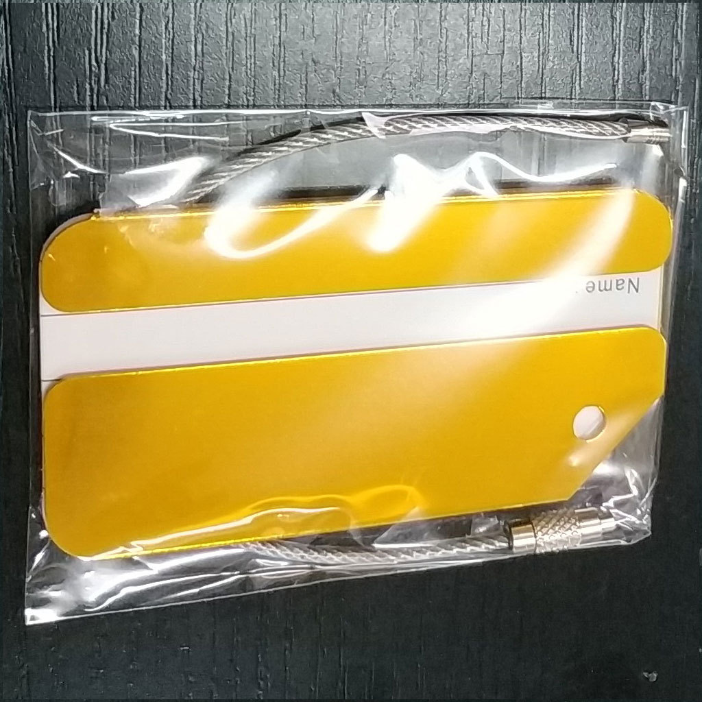 Men'S Accessories Holder - 1Pc Aluminum Metal Luggage Tag, Suitcase
