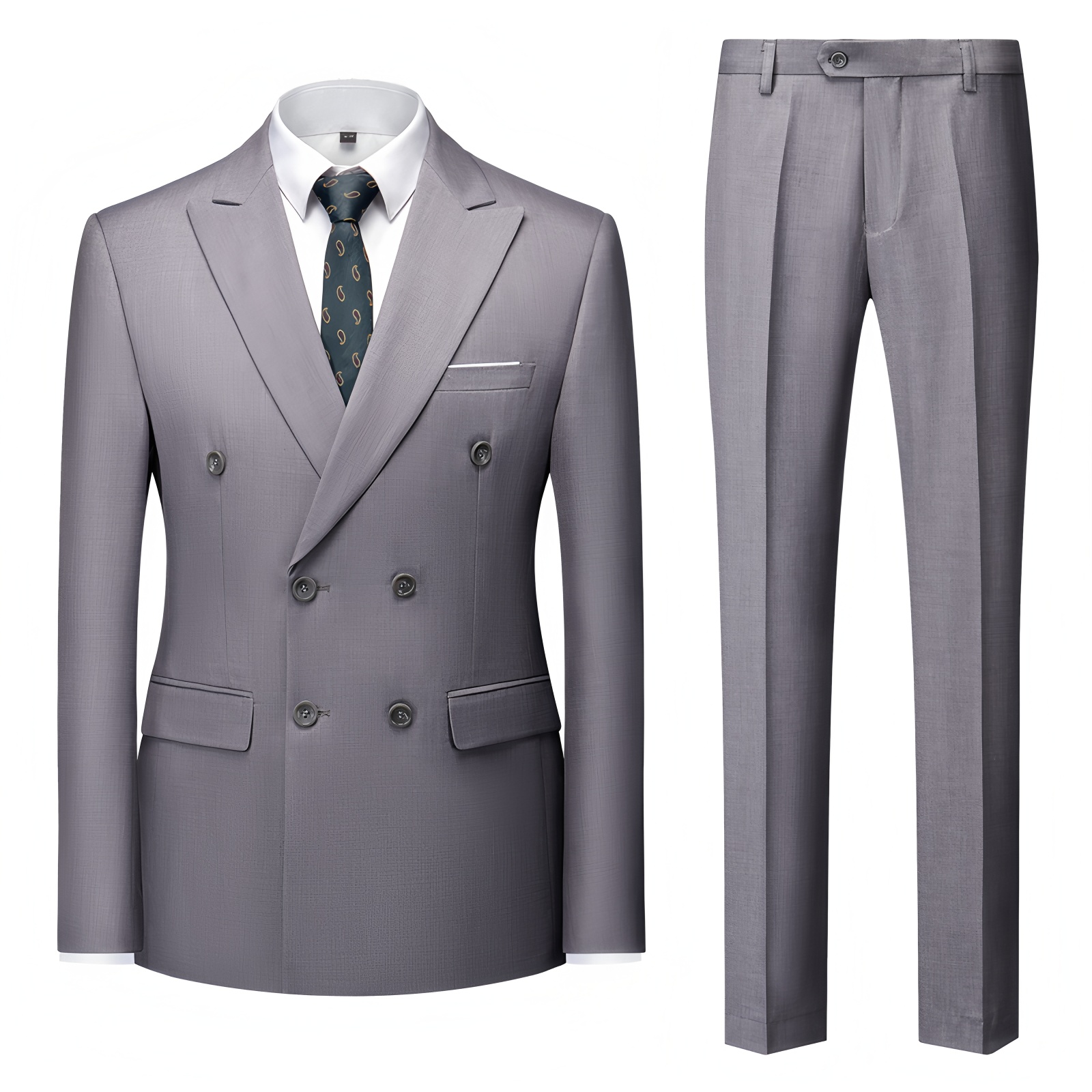 Men Accessories Elegant - Formal Men's Tuxedo Peaked Lapel 2-Piece