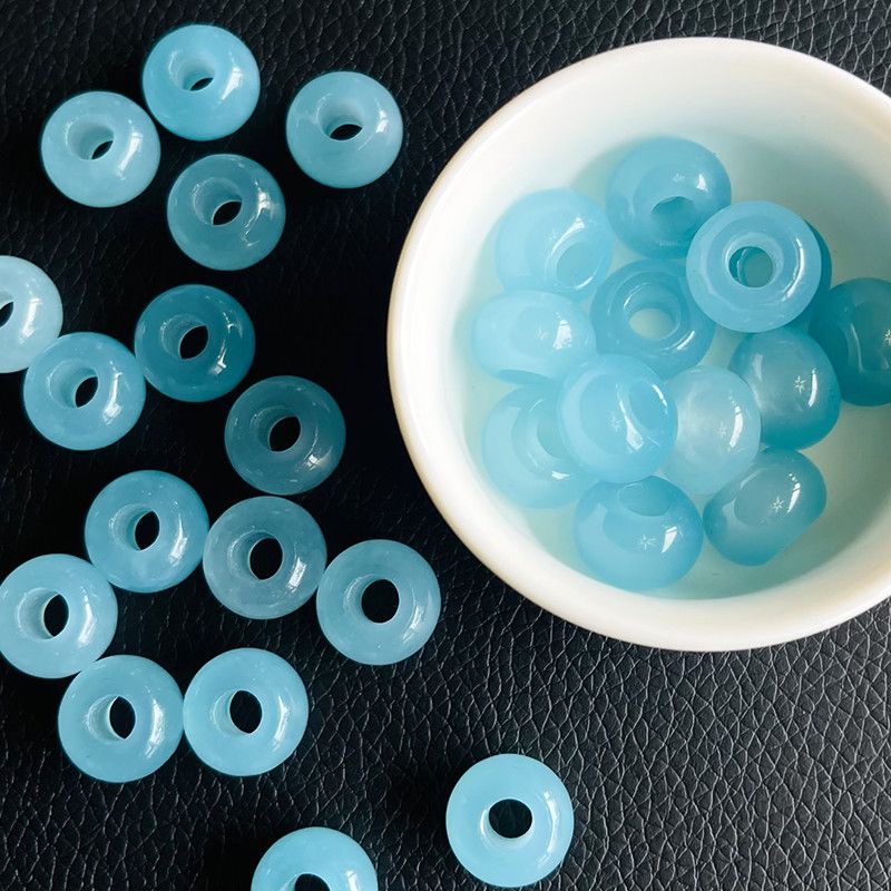 Bracelet Beaded Men - 10pc Natural Sea Blue Treasure Large