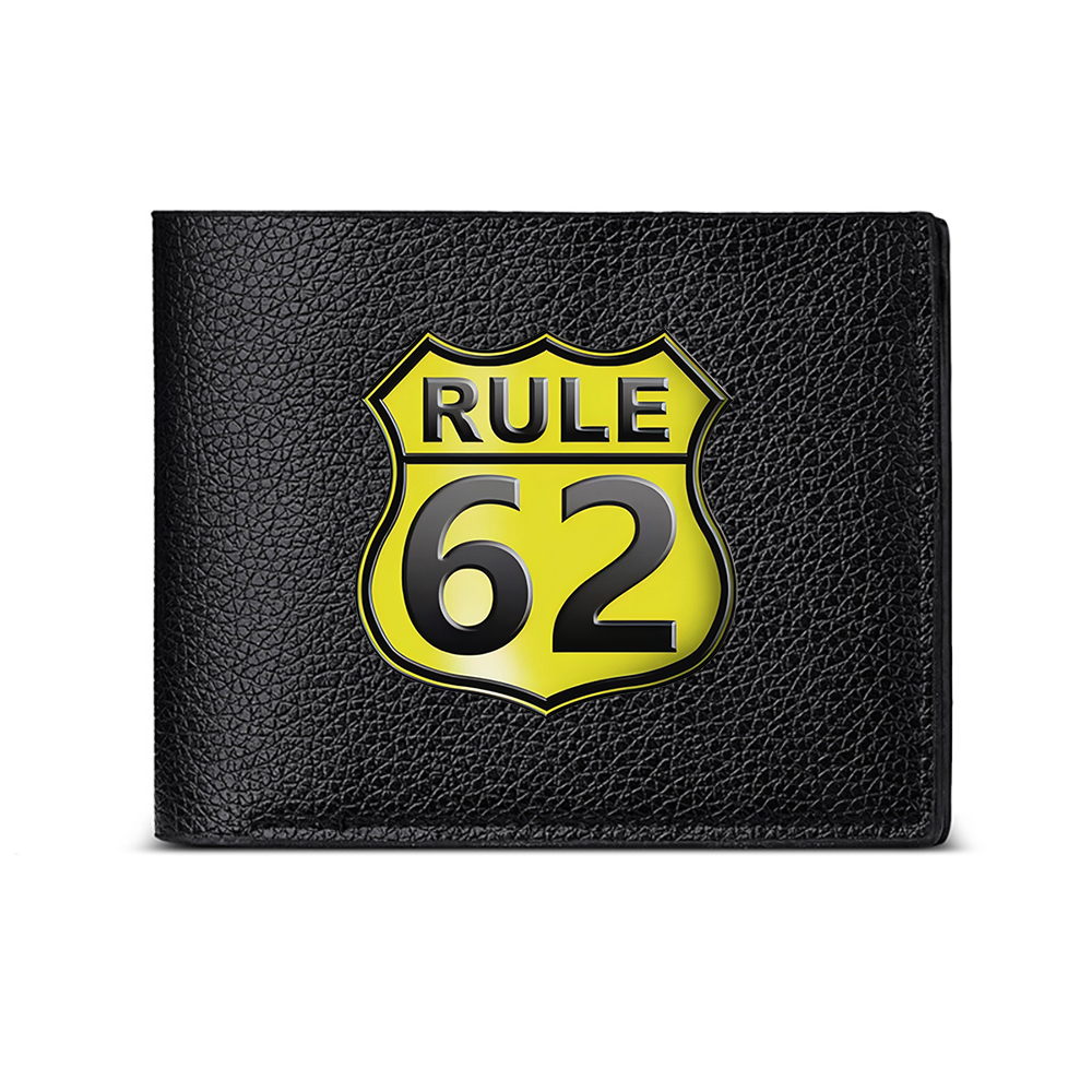 Men Accessories Rule - Rule 62 Shield Design Men's Wallet
