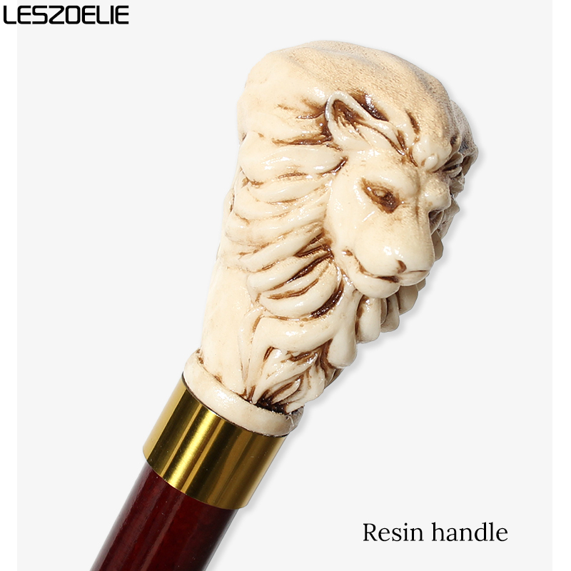 Antique Resin Lion Head Walkin - Men Accessories Elegant ulasan dan harga
