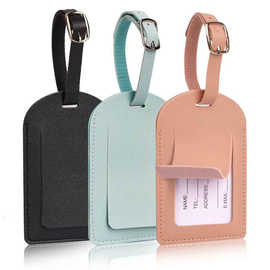 Women Men Luggage Tags PU Leat - Men'S Accessories Holder ulasan dan harga