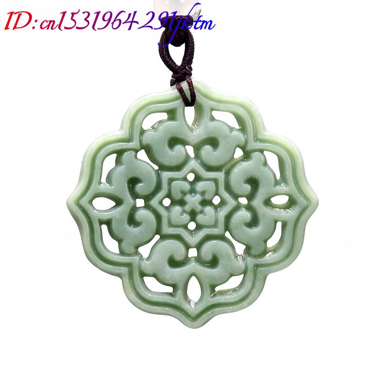 Natural Real Jade Flower Penda - Men Accessories Jewelry ulasan dan harga