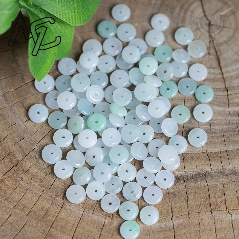 10pcs Natural Emerald White Ja - Men Accessories For Gift ulasan dan harga