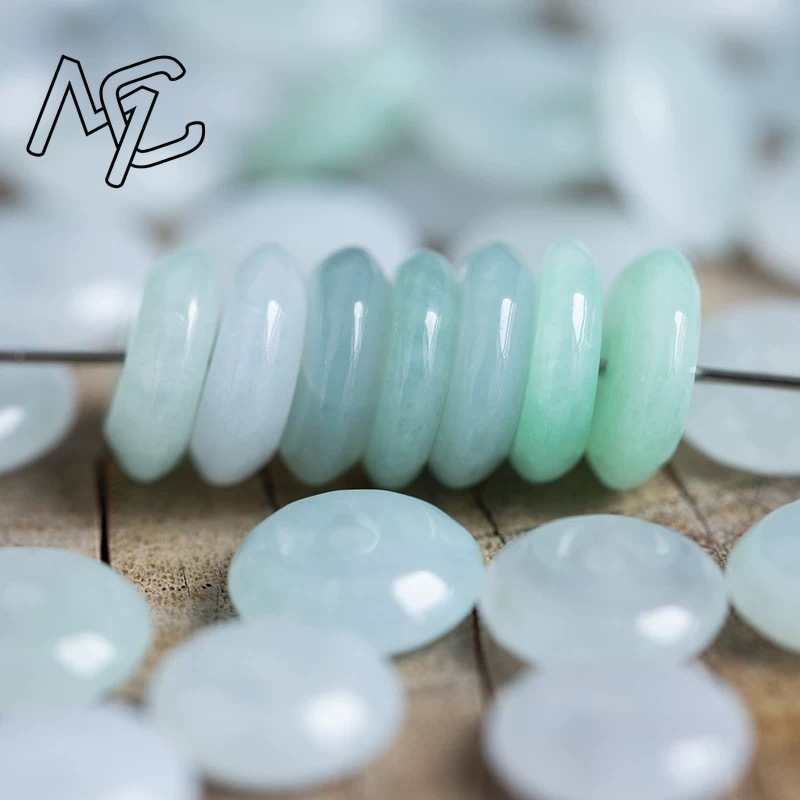 10pcs Natural Emerald White Ja - Men Accessories For Gift ulasan dan harga