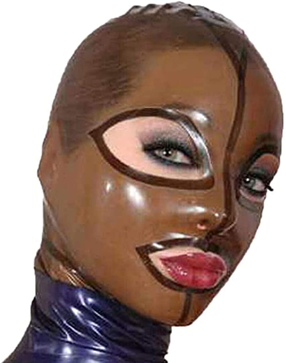 Latex Mask Transparen Brown Ru - Men Accessories To Wear ulasan dan harga