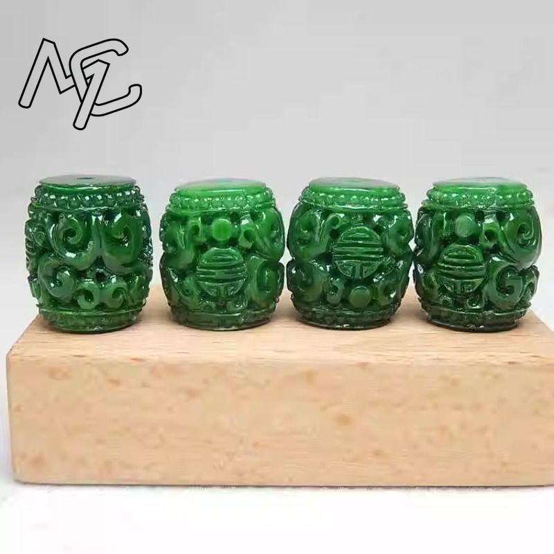 5pc Natural Green Jade Carving - Men Accessories For Gift ulasan dan harga