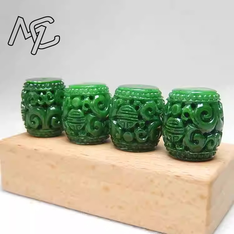 5pc Natural Green Jade Carving - Men Accessories For Gift ulasan dan harga