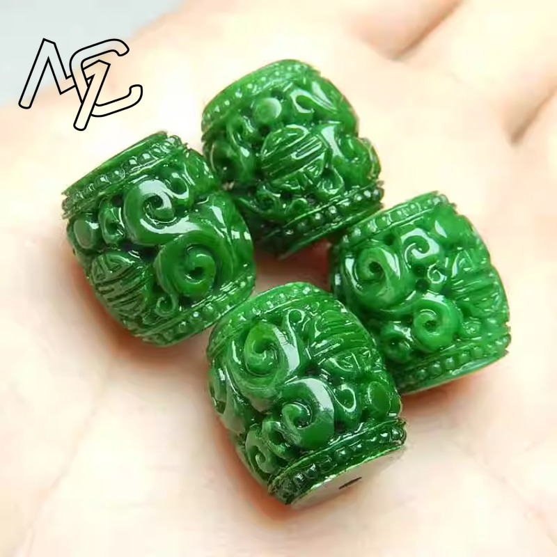 5pc Natural Green Jade Carving - Men Accessories For Gift ulasan dan harga