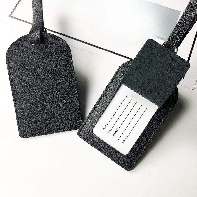1PC PU Leather Luggage Tag Sui - Men'S Accessories Holder ulasan dan harga