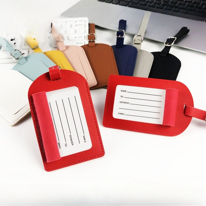 1PC PU Leather Luggage Tag Sui - Men'S Accessories Holder ulasan dan harga