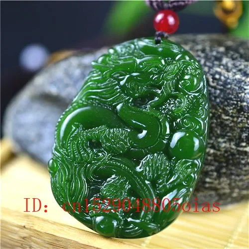 Natural Green Chinese Jade Dra - Men Accessories Jewelry ulasan dan harga