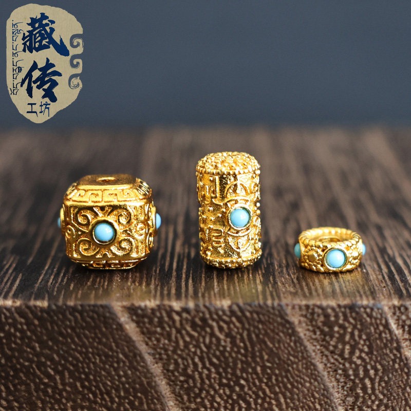 Tibetan Gold Tone Turquoise Sp - Bracelet Beaded Men ulasan dan harga