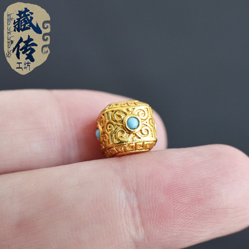 Tibetan Gold Tone Turquoise Sp - Bracelet Beaded Men ulasan dan harga