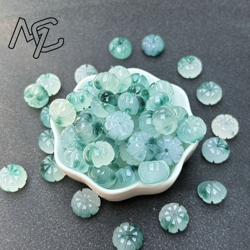 10pcs A Green Jade Pumpkin Bea - Men Accessories For Gift ulasan dan harga