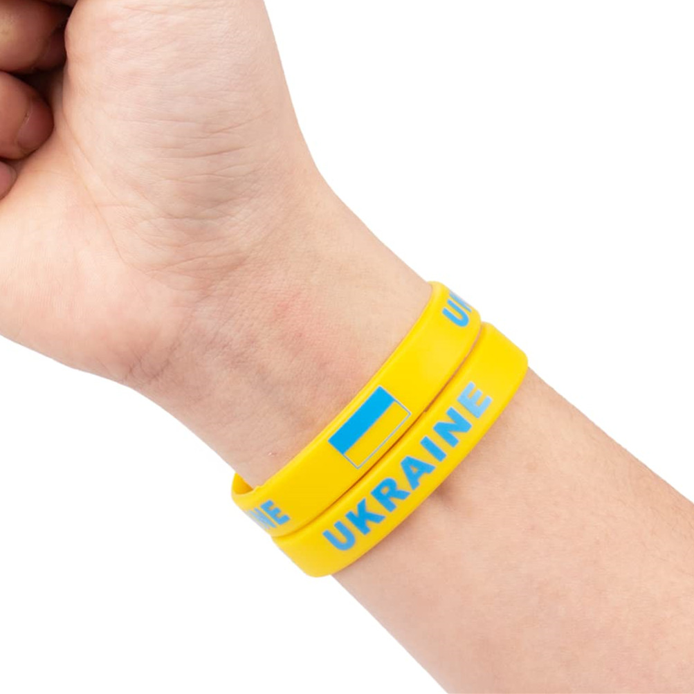 2pcs Ukraine Flag Bracelet Sil - Men'S Accessories Uk ulasan dan harga