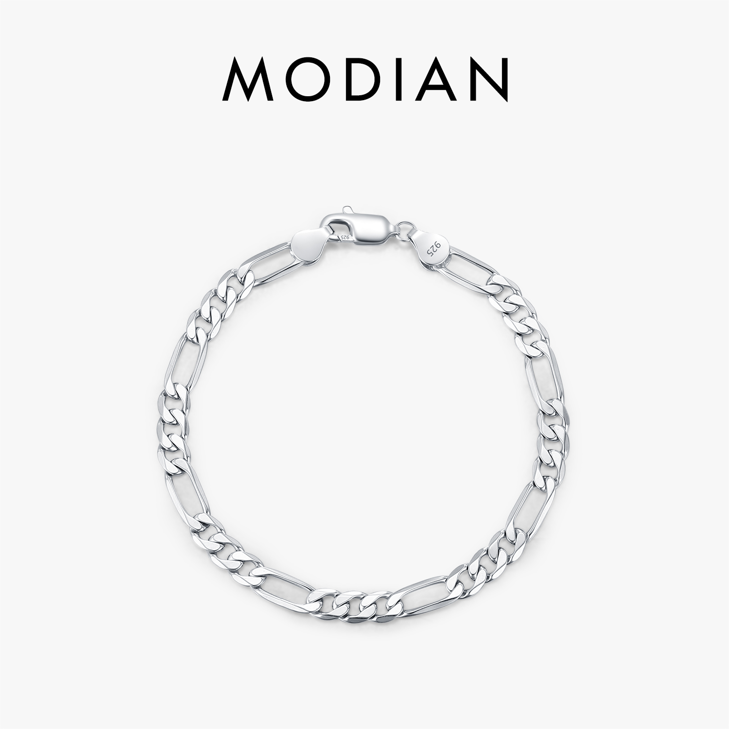 MODIAN 925 Sterling Silver 3 S - Men Accessories Chain And Bracelet ulasan dan harga