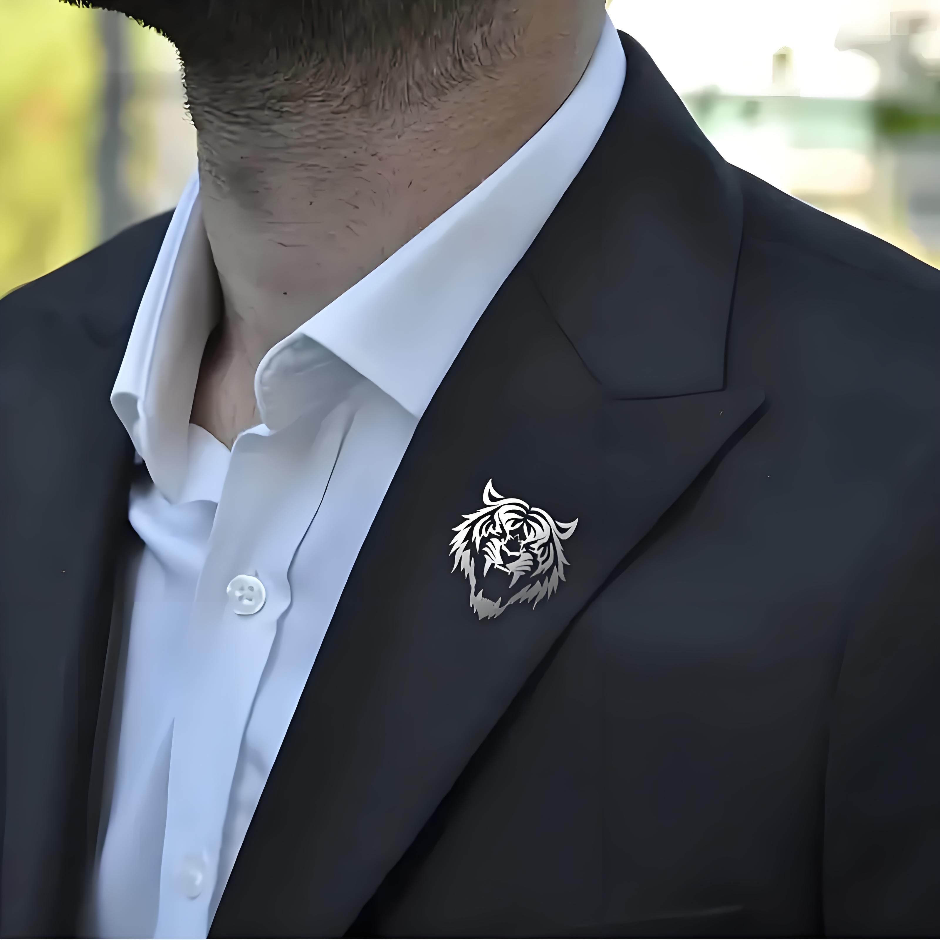 Men's Stainless Steel Tiger He - Men Accessories To Wear ulasan dan harga