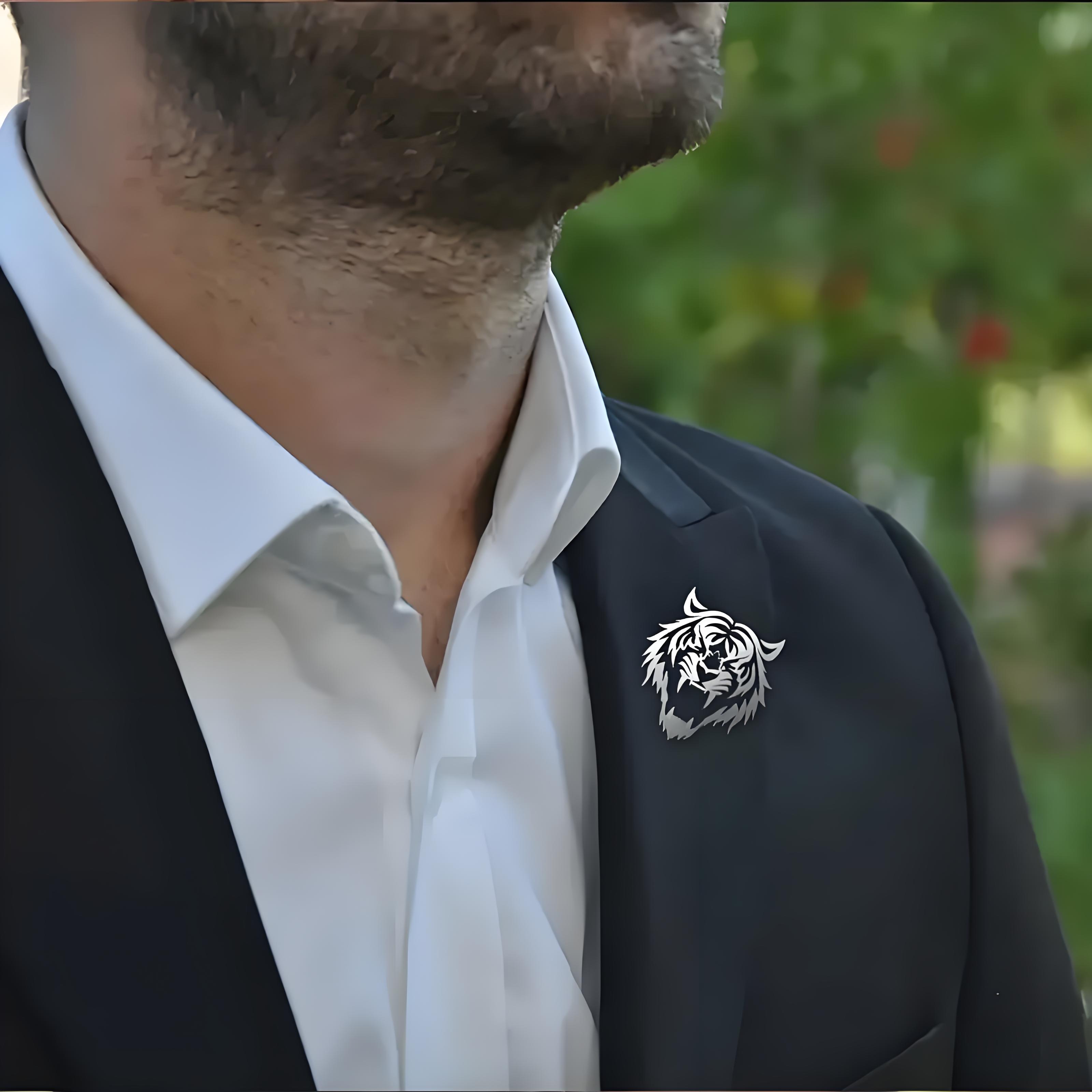Men's Stainless Steel Tiger He - Men Accessories To Wear ulasan dan harga