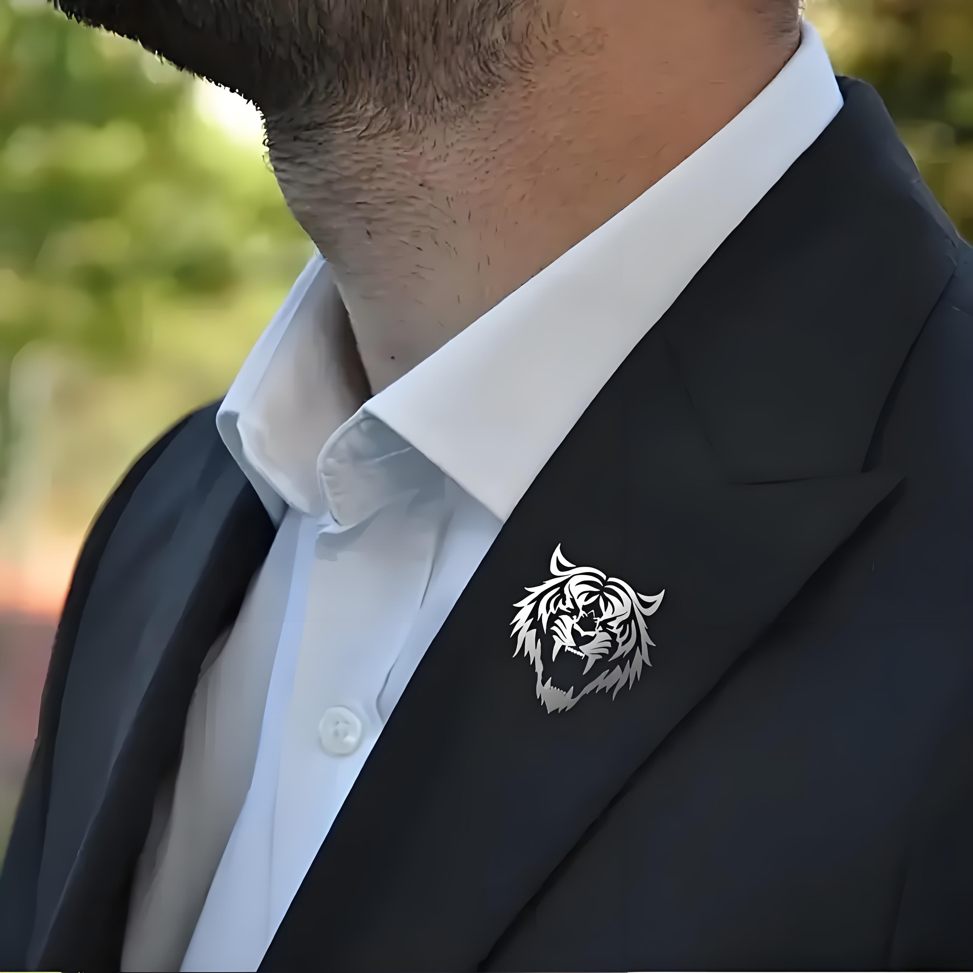 Men's Stainless Steel Tiger He - Men Accessories To Wear ulasan dan harga