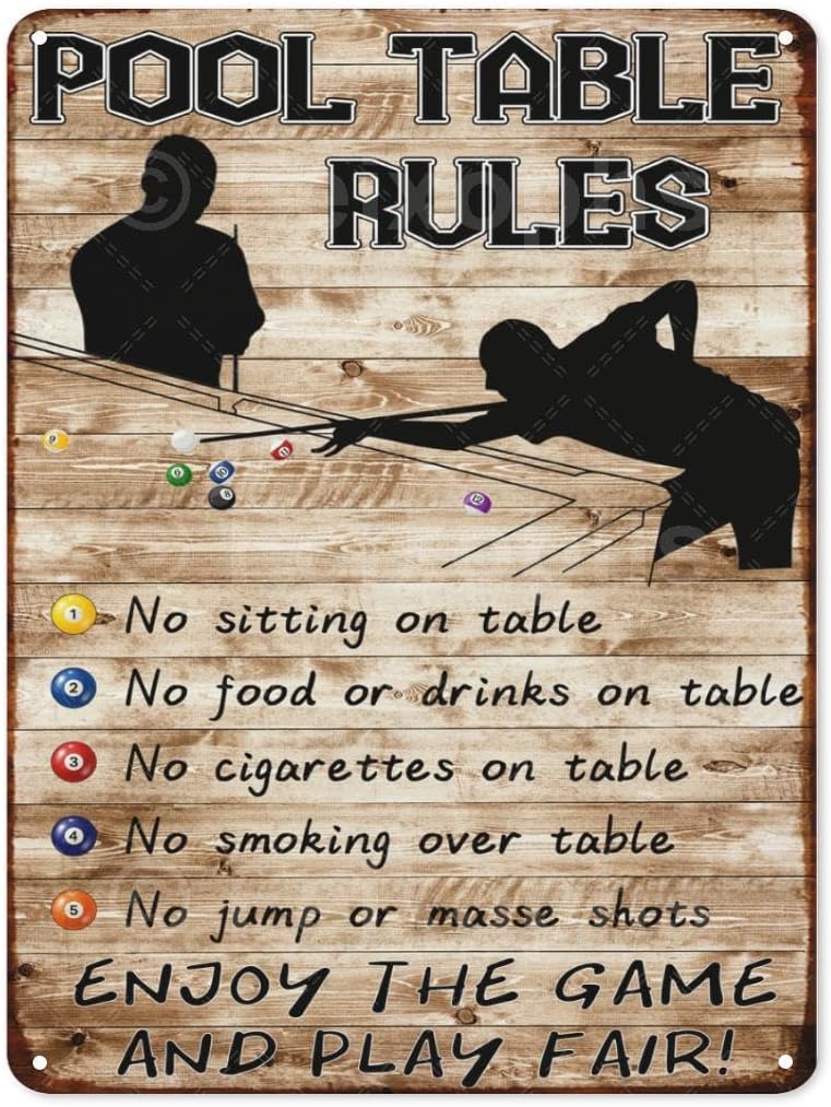 Vintage Room Rules Metal Sign  - Men Accessories Rule ulasan dan harga
