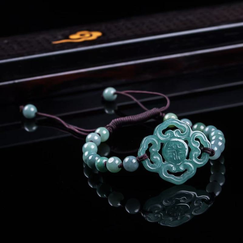 Natural Jadeite A-grade Bracel - Bracelet Beaded Men ulasan dan harga