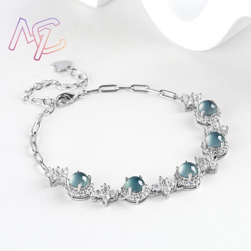 Blue Myanmar Jadeite Bracelet  - Men Accessories For Gift ulasan dan harga
