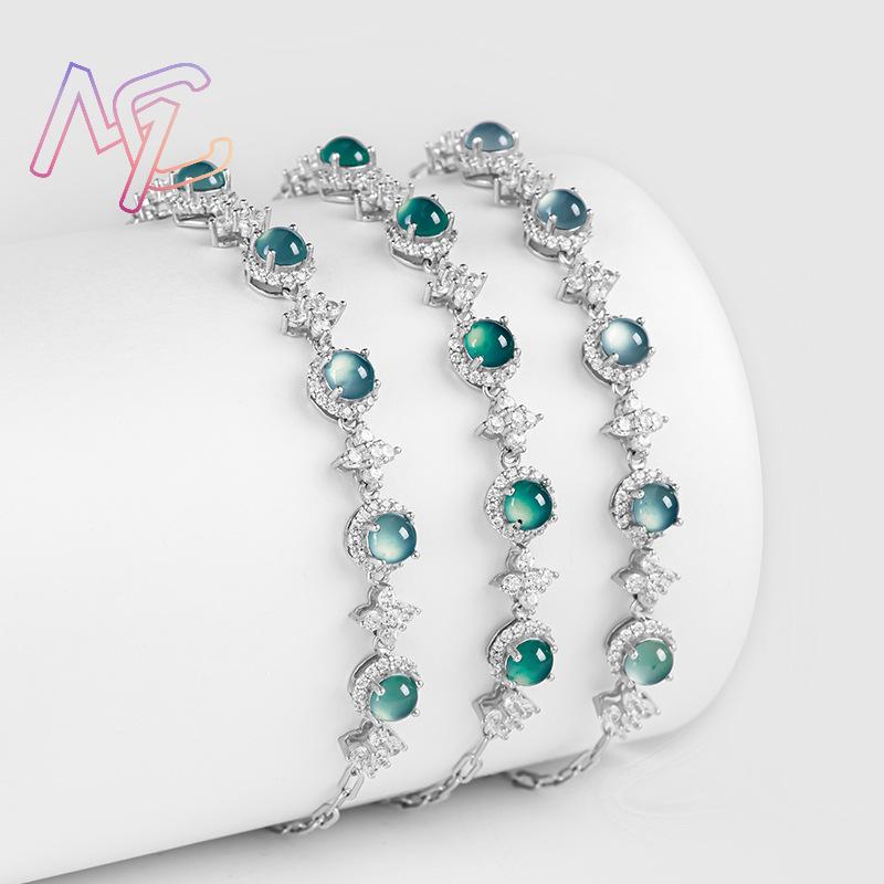 Blue Myanmar Jadeite Bracelet  - Men Accessories For Gift ulasan dan harga