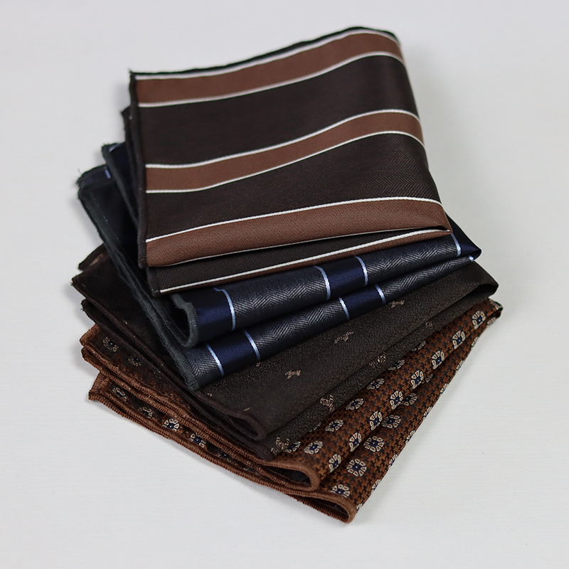 24cm Elegant Brown Pocket Squa - Men Accessories Elegant ulasan dan harga