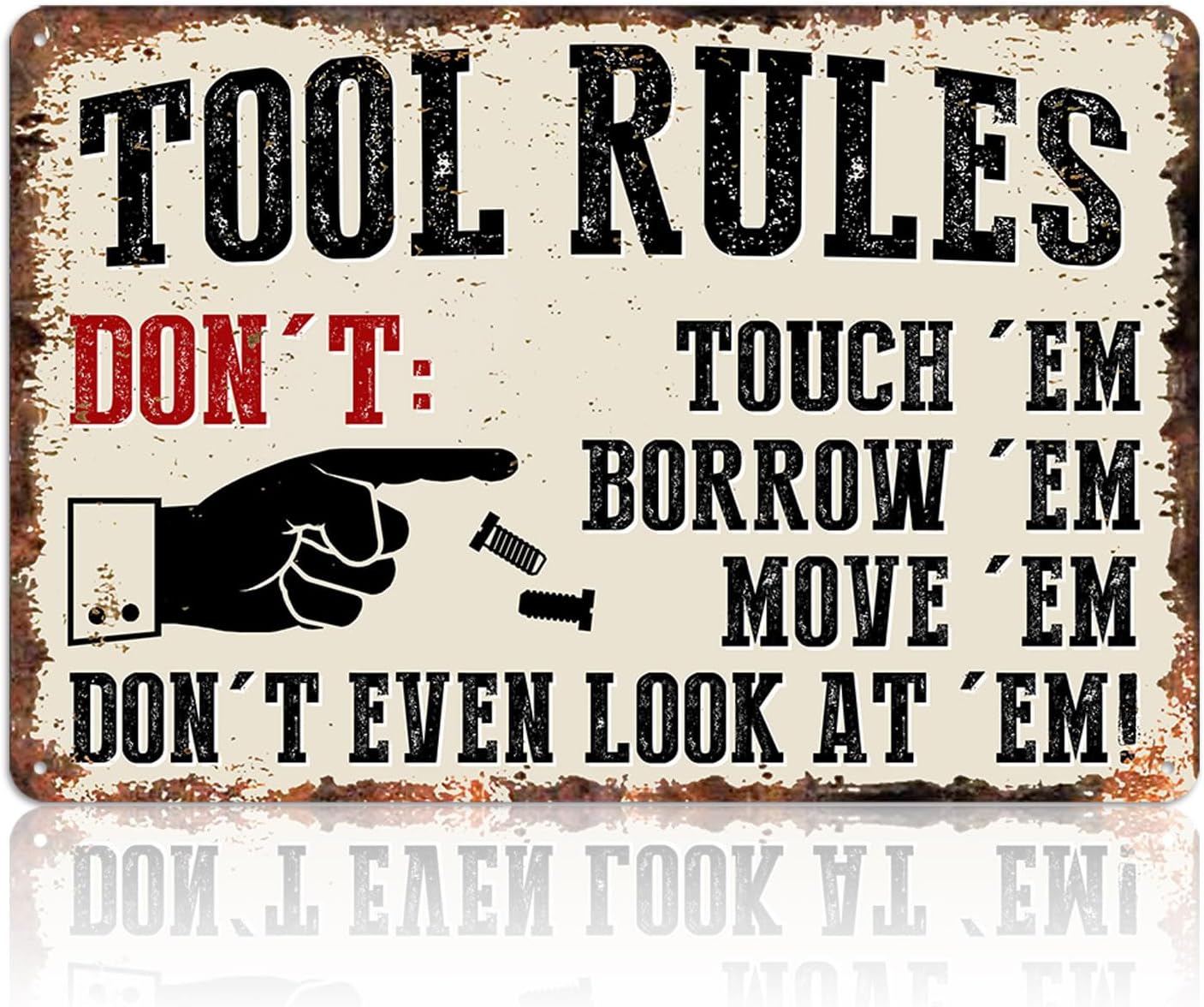 Garage Signs Metal Wall Decor  - Men Accessories Rule ulasan dan harga