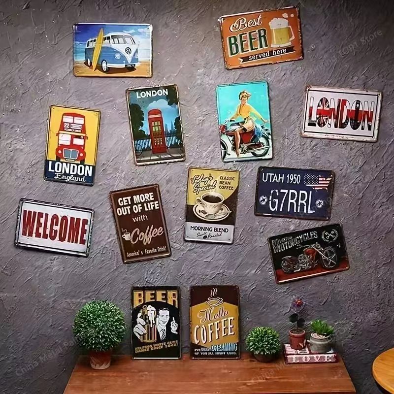 Garage Signs Metal Wall Decor  - Men Accessories Rule ulasan dan harga