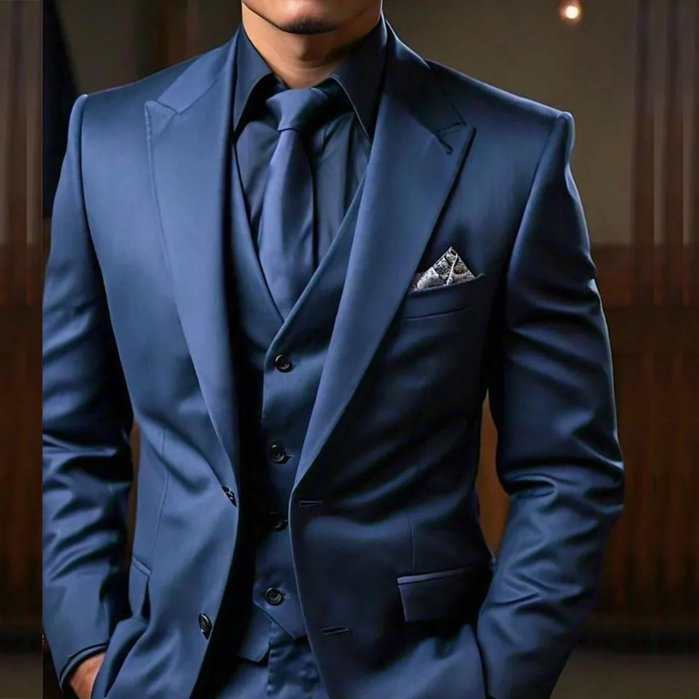Elegant Solid Color Men's Suit - Men Accessories Elegant ulasan dan harga