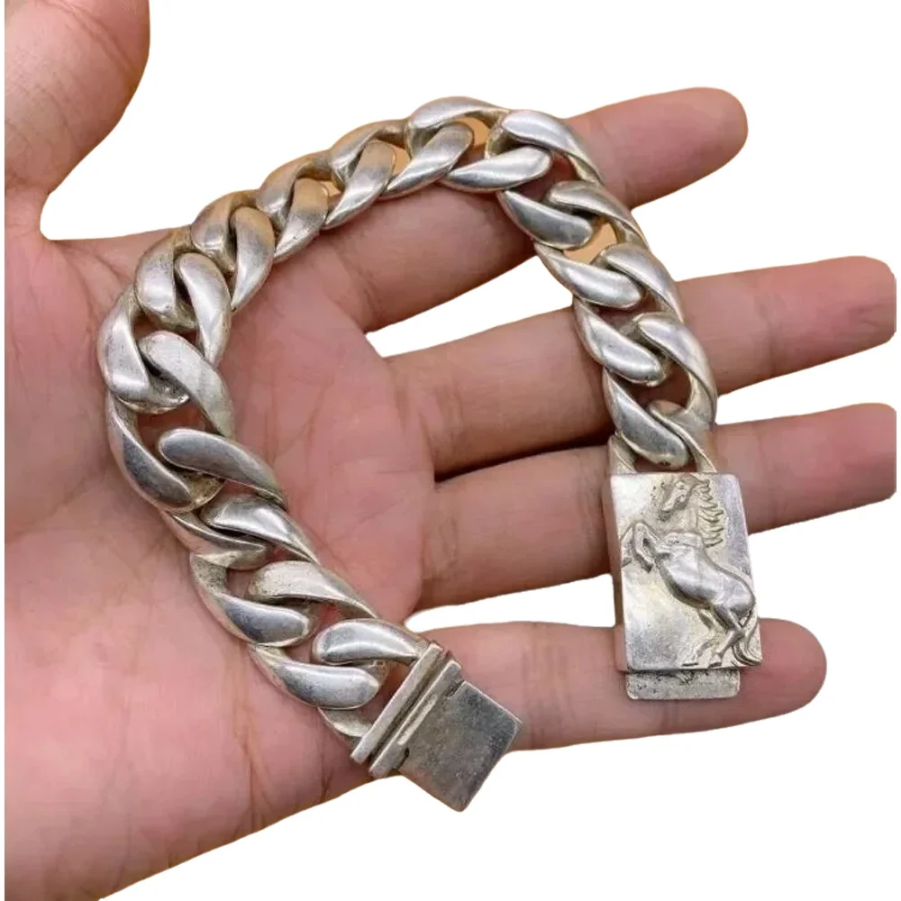 Fashion Miao Silver Bracelet w - Men Accessories Chain And Bracelet ulasan dan harga