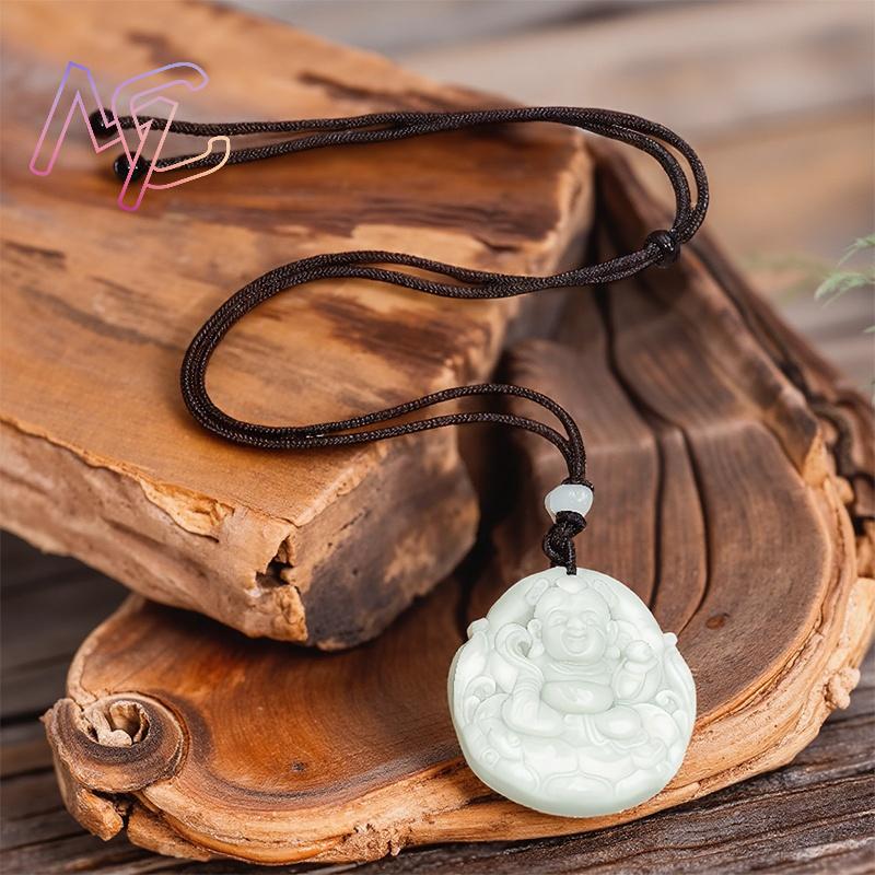 Green Real Jade Nezha Pendant  - Men Accessories Jewelry ulasan dan harga