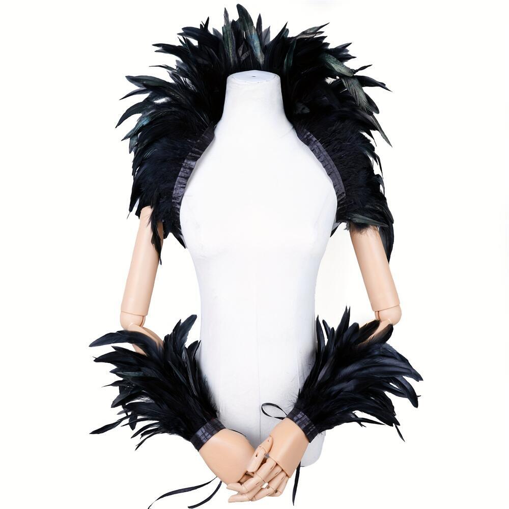 Elegant Red Feathers Women's S - Men Accessories Elegant ulasan dan harga