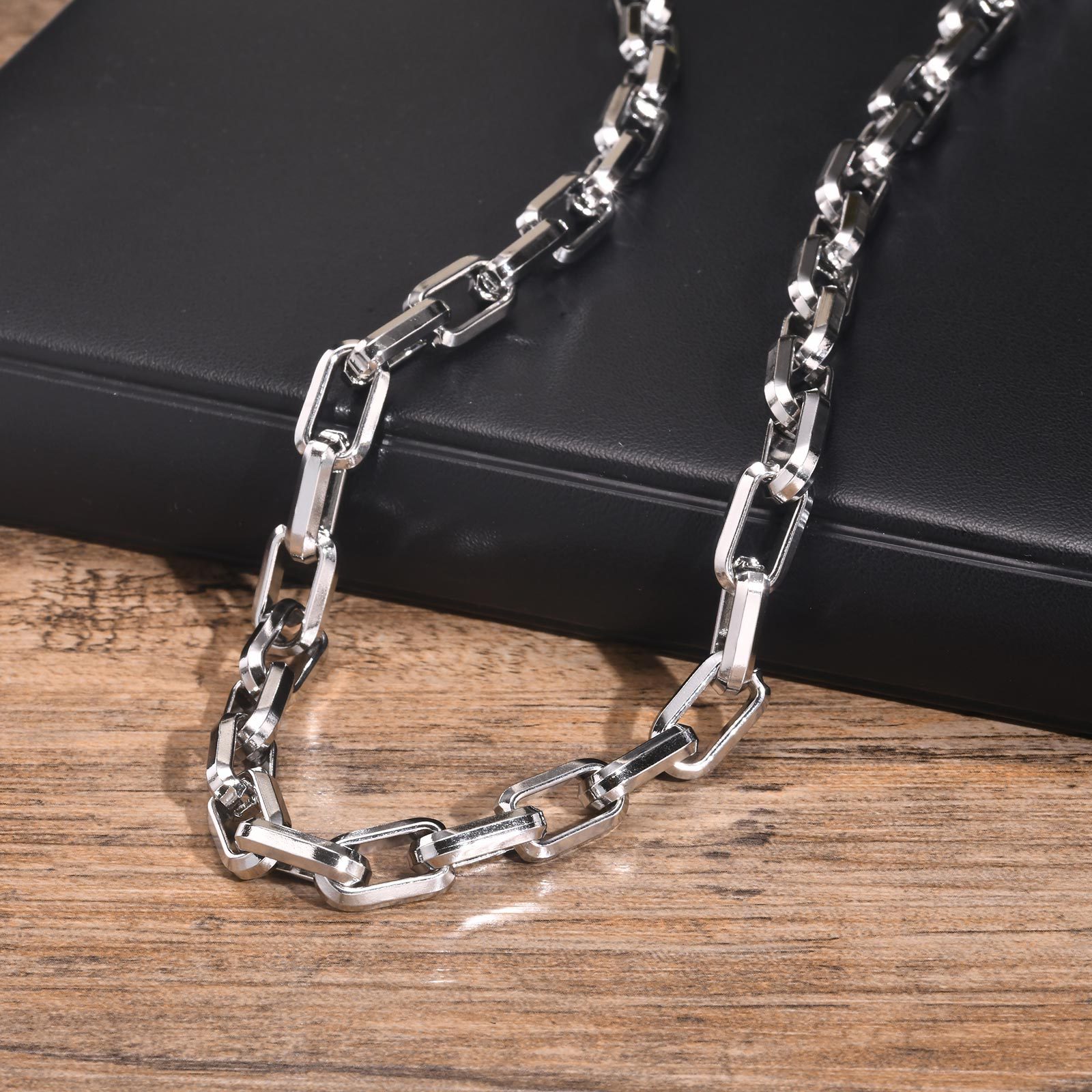 9.5mm Thick Stainless Steel Ba - Men Accessories Chain And Bracelet ulasan dan harga