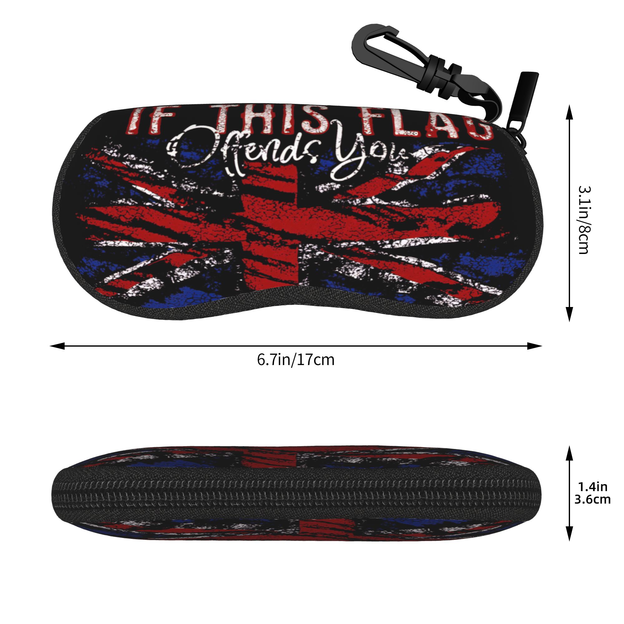British flag UK Glasses Case M - Men'S Accessories Uk ulasan dan harga