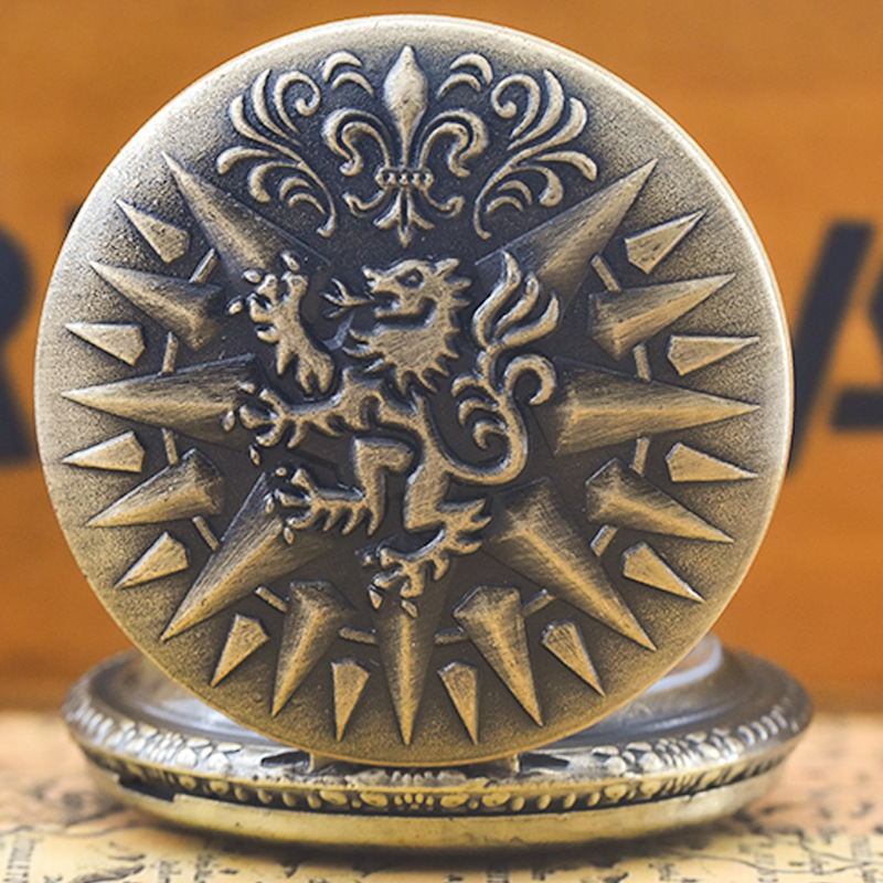 Vintage Bronze Pocket Watch,Fl - Men Accessories List ulasan dan harga