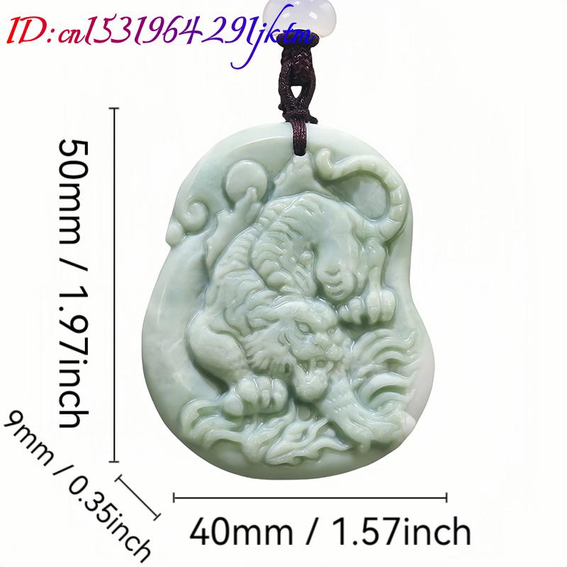 Green Natural Real Jade Tiger  - Men Accessories For Gift ulasan dan harga