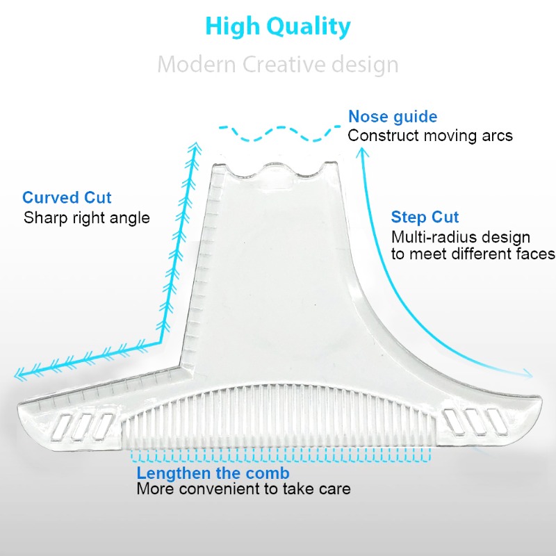 Man Beard Template Comb Rule S - Men Accessories Rule ulasan dan harga