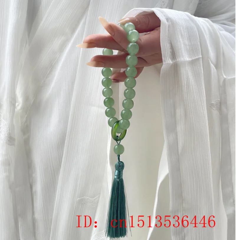 Green Jade Stone 12mm Beads Ta - Men Accessories Jewelry ulasan dan harga